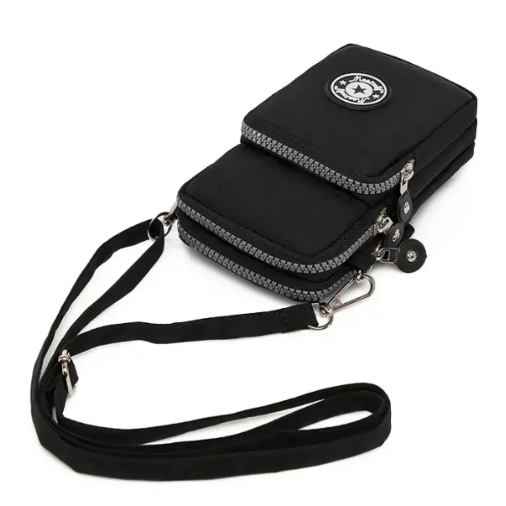 Small Blue Zipper Phone Cross Body Bag - Picture 3 of 4